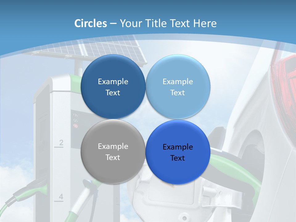 Car Pump Photovoltaic PowerPoint Template