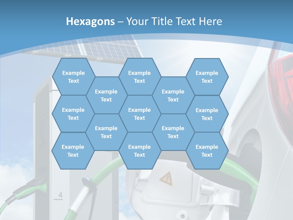 Car Pump Photovoltaic PowerPoint Template