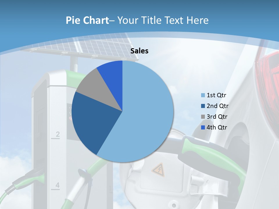 Car Pump Photovoltaic PowerPoint Template
