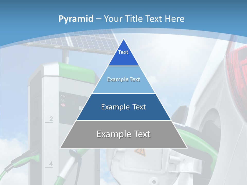 Car Pump Photovoltaic PowerPoint Template