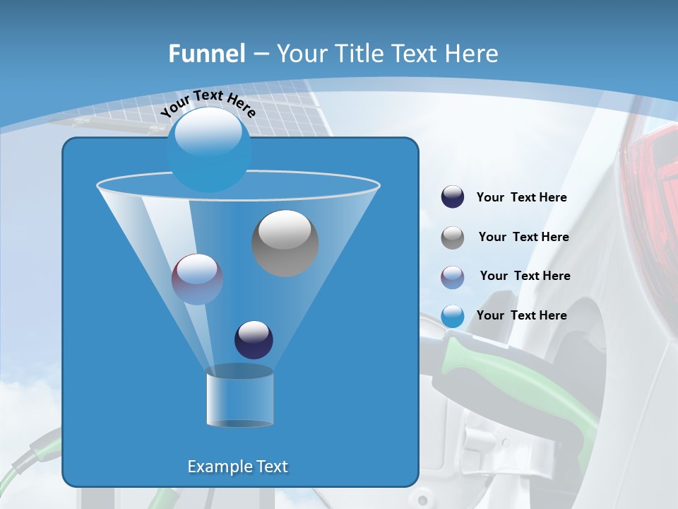 Car Pump Photovoltaic PowerPoint Template