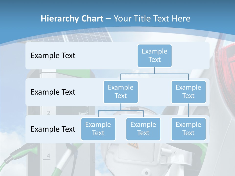 Car Pump Photovoltaic PowerPoint Template