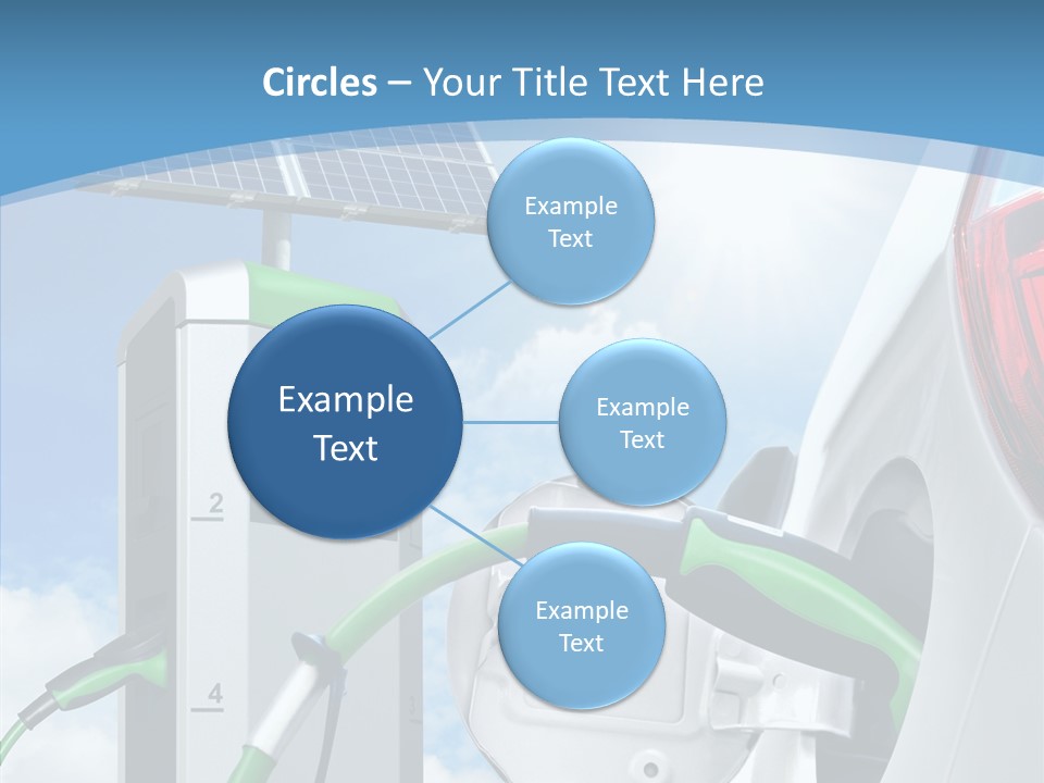 Car Pump Photovoltaic PowerPoint Template