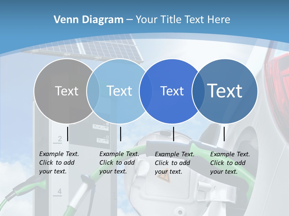 Car Pump Photovoltaic PowerPoint Template