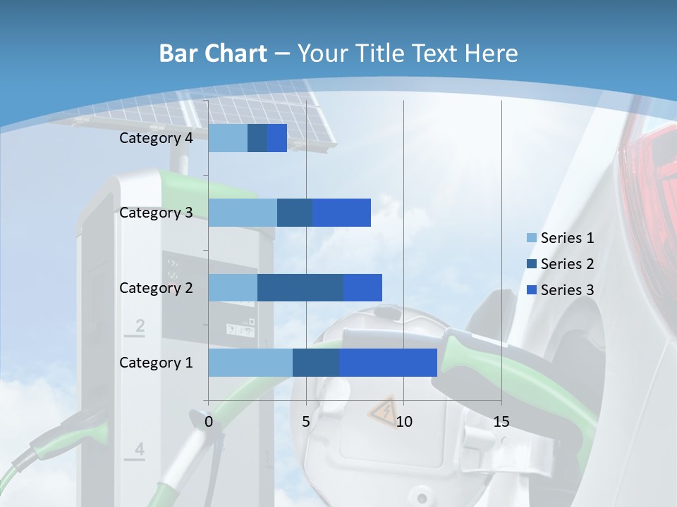 Car Pump Photovoltaic PowerPoint Template