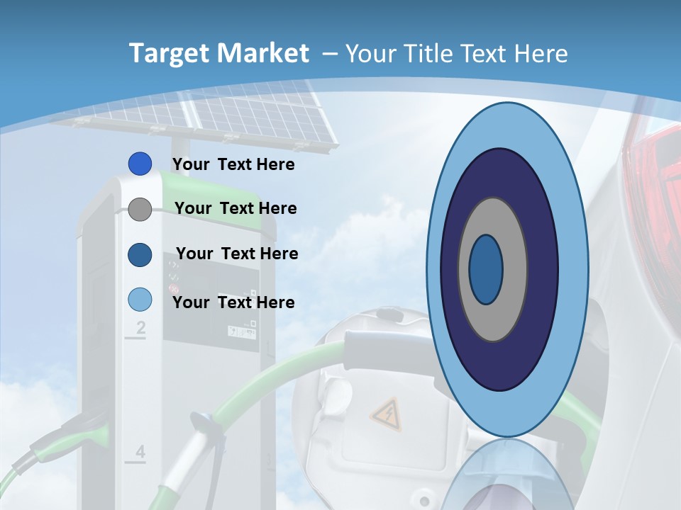Car Pump Photovoltaic PowerPoint Template