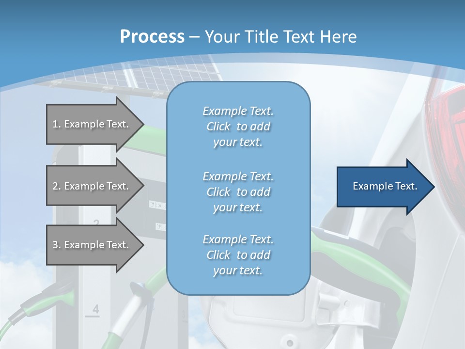 Car Pump Photovoltaic PowerPoint Template