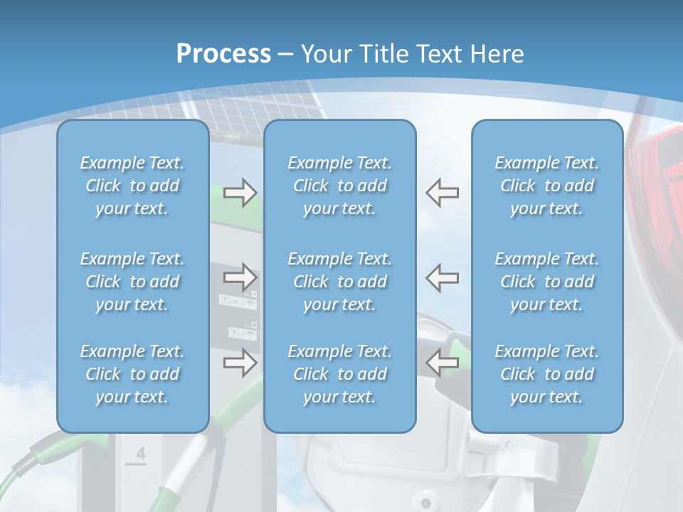 Car Pump Photovoltaic PowerPoint Template