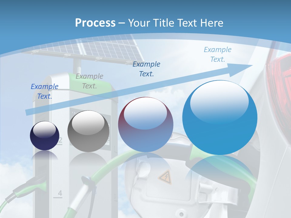 Car Pump Photovoltaic PowerPoint Template