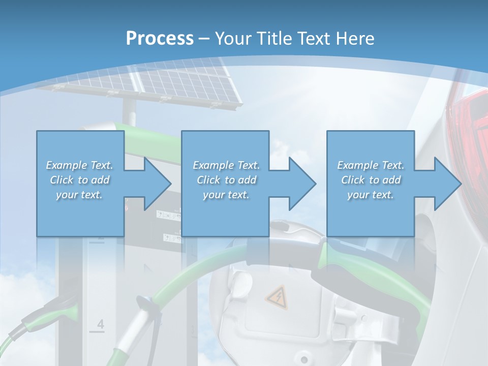 Car Pump Photovoltaic PowerPoint Template