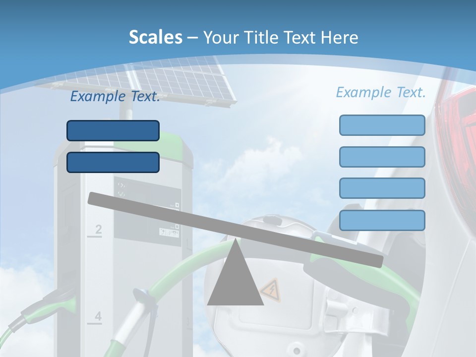 Car Pump Photovoltaic PowerPoint Template