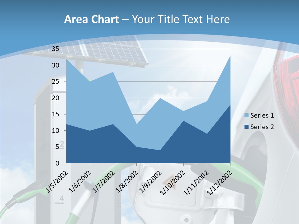 Car Pump Photovoltaic PowerPoint Template