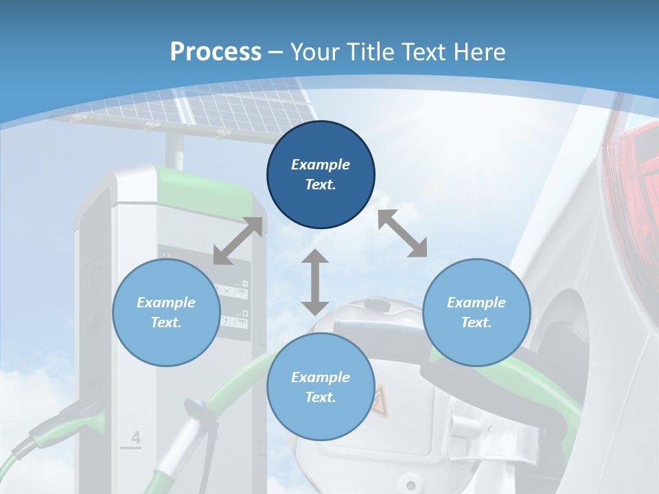 Car Pump Photovoltaic PowerPoint Template