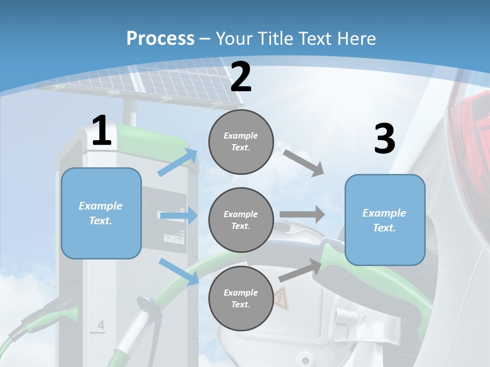 Car Pump Photovoltaic PowerPoint Template