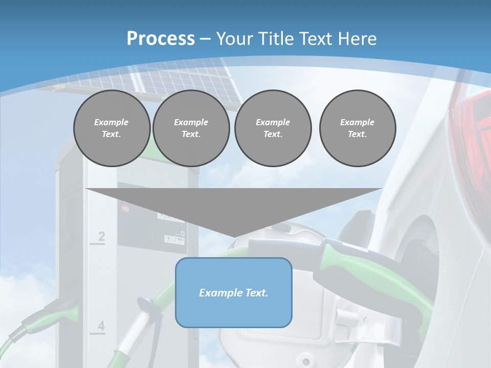 Car Pump Photovoltaic PowerPoint Template
