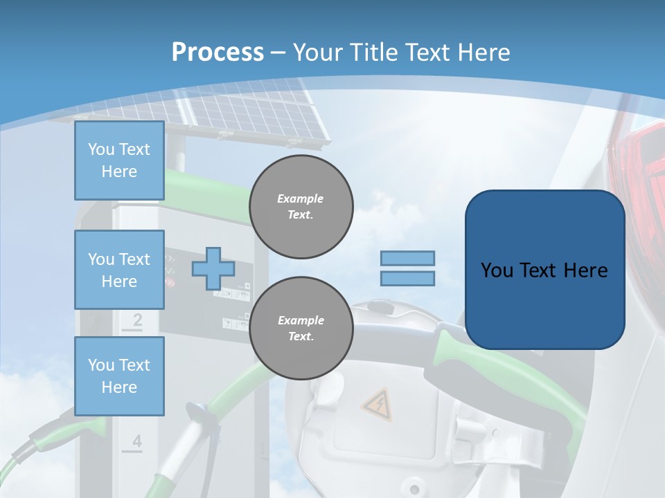 Car Pump Photovoltaic PowerPoint Template