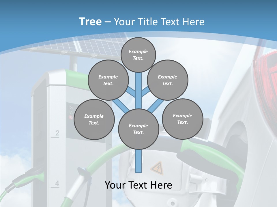 Car Pump Photovoltaic PowerPoint Template
