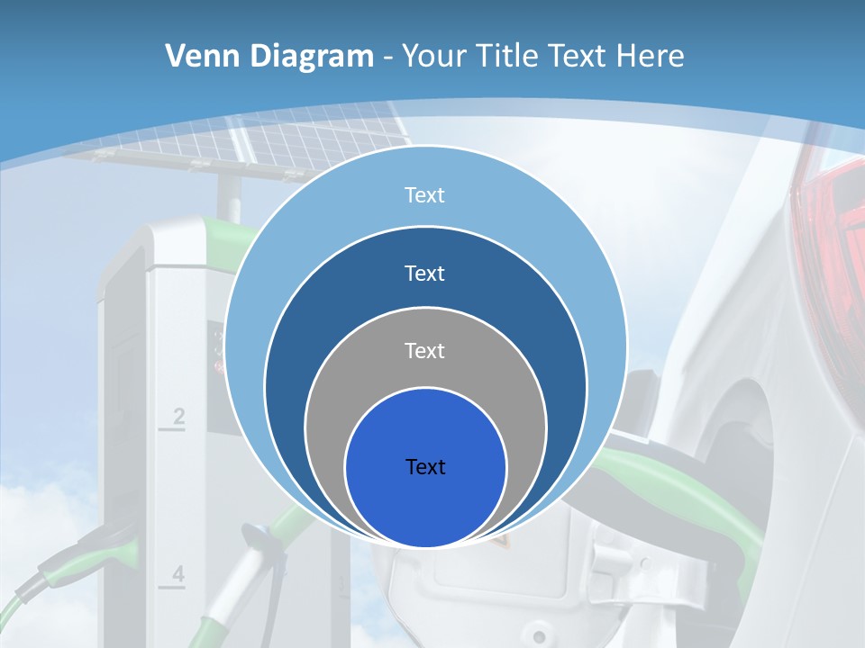 Car Pump Photovoltaic PowerPoint Template