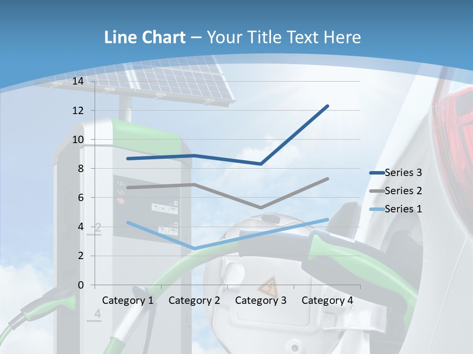 Car Pump Photovoltaic PowerPoint Template