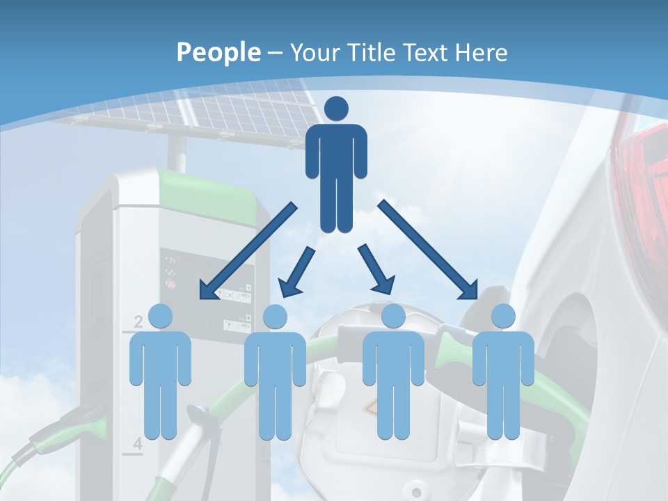 Car Pump Photovoltaic PowerPoint Template