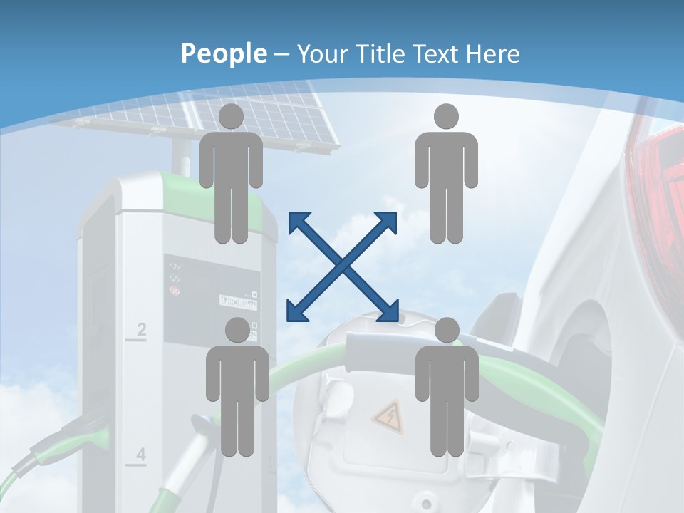 Car Pump Photovoltaic PowerPoint Template