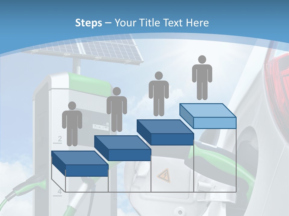 Car Pump Photovoltaic PowerPoint Template