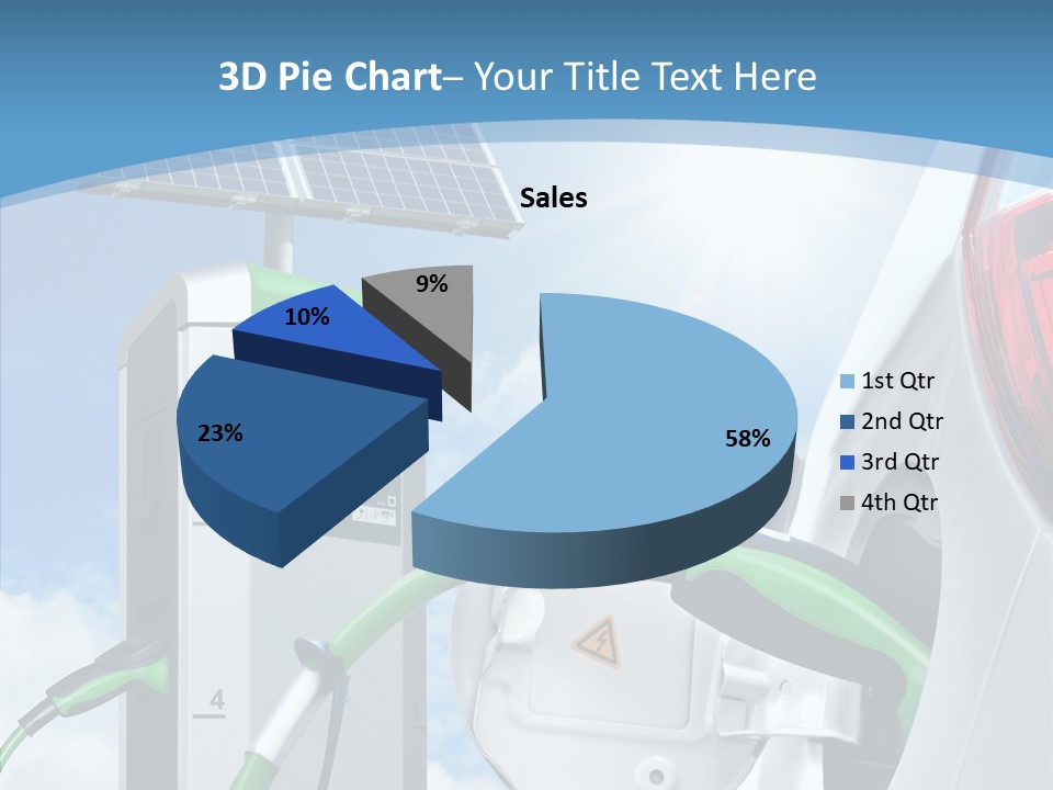 Car Pump Photovoltaic PowerPoint Template