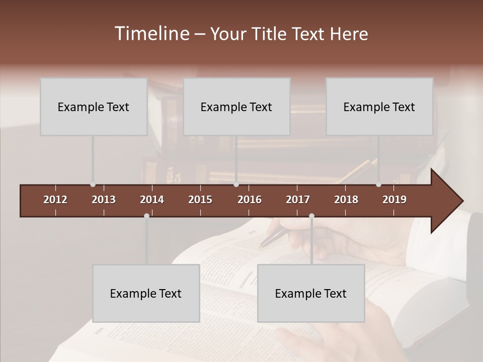 Lawyer Book Hand PowerPoint Template
