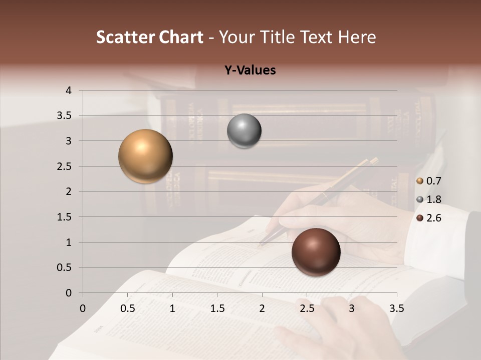 Lawyer Book Hand PowerPoint Template