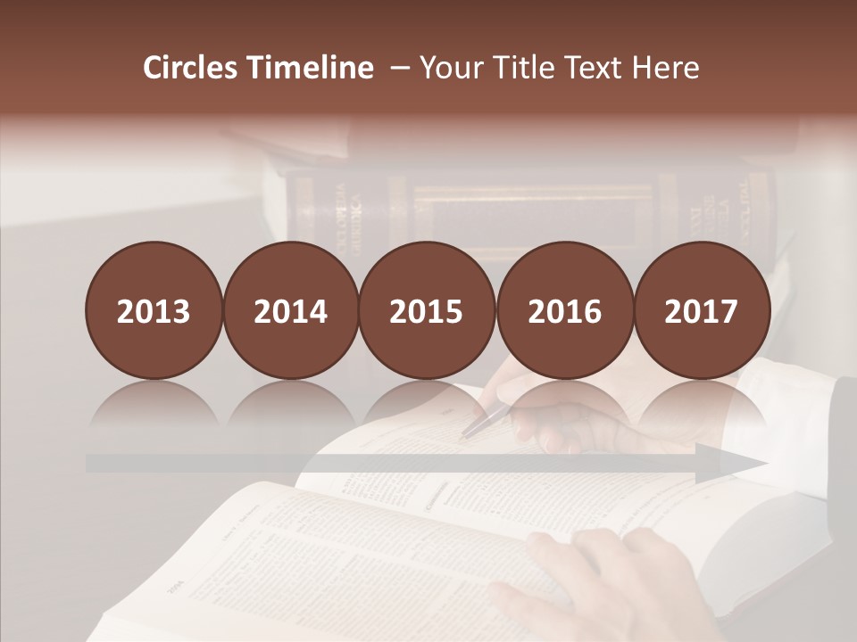 Lawyer Book Hand PowerPoint Template