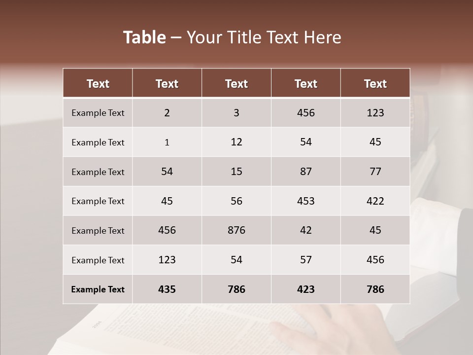 Lawyer Book Hand PowerPoint Template