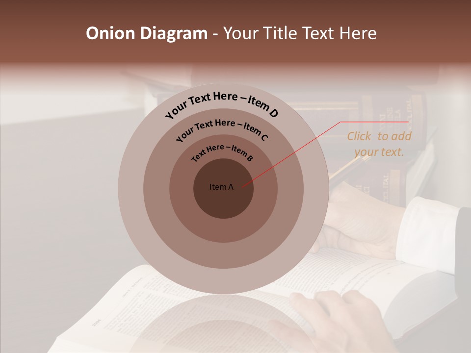 Lawyer Book Hand PowerPoint Template