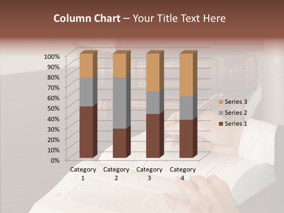 Lawyer Book Hand PowerPoint Template