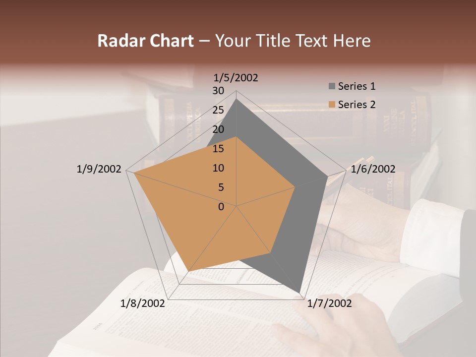 Lawyer Book Hand PowerPoint Template