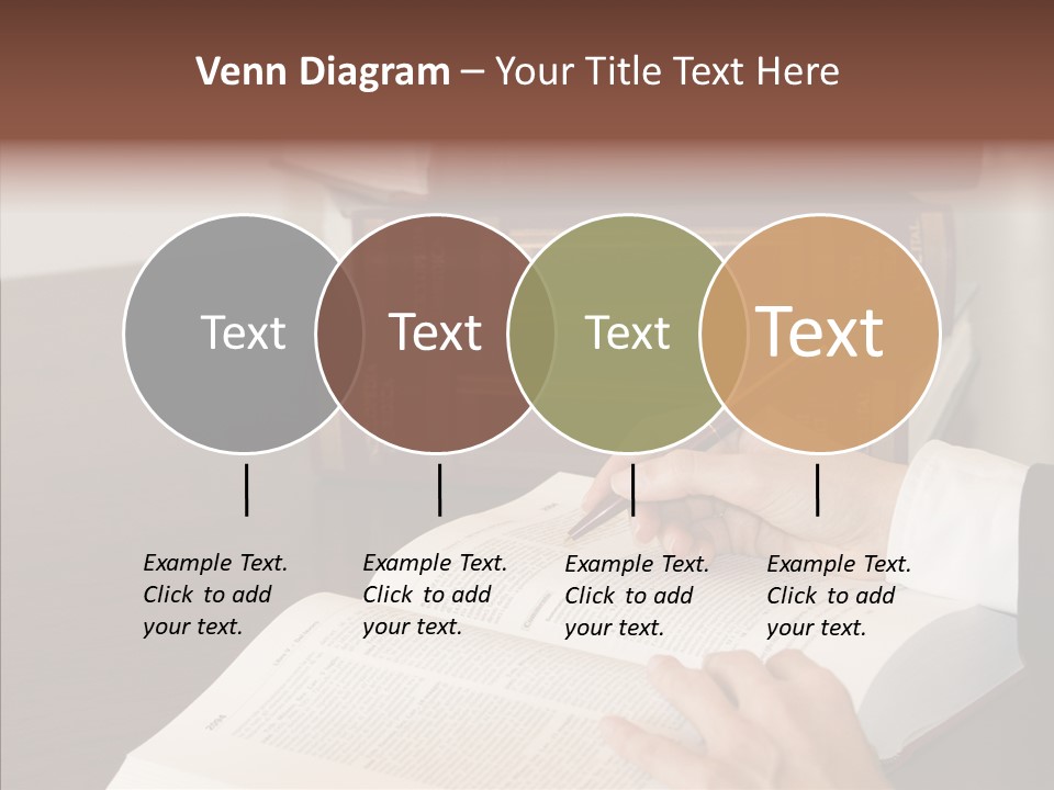 Lawyer Book Hand PowerPoint Template