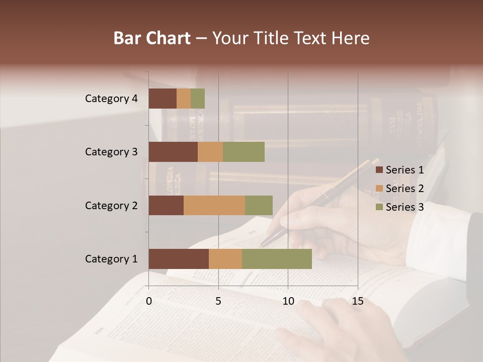Lawyer Book Hand PowerPoint Template