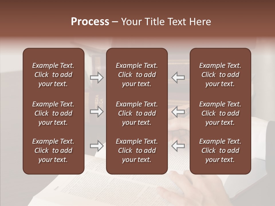 Lawyer Book Hand PowerPoint Template