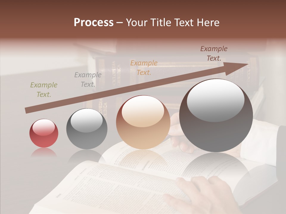 Lawyer Book Hand PowerPoint Template