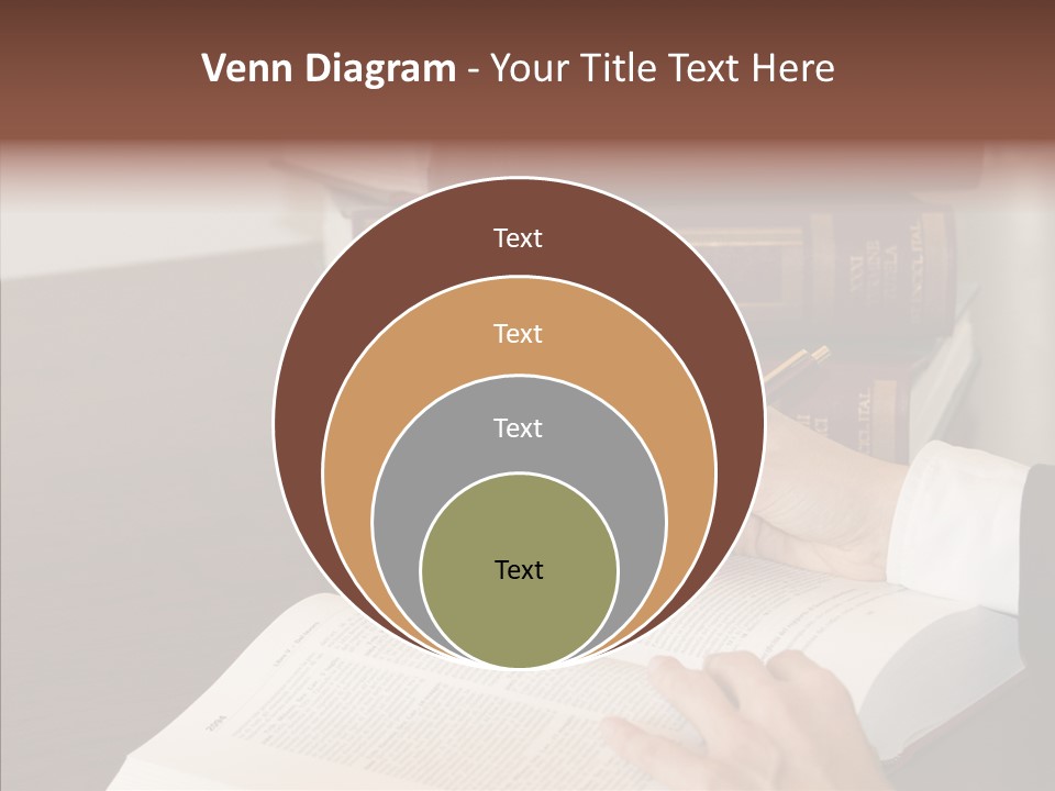 Lawyer Book Hand PowerPoint Template