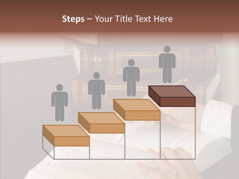 Lawyer Book Hand PowerPoint Template