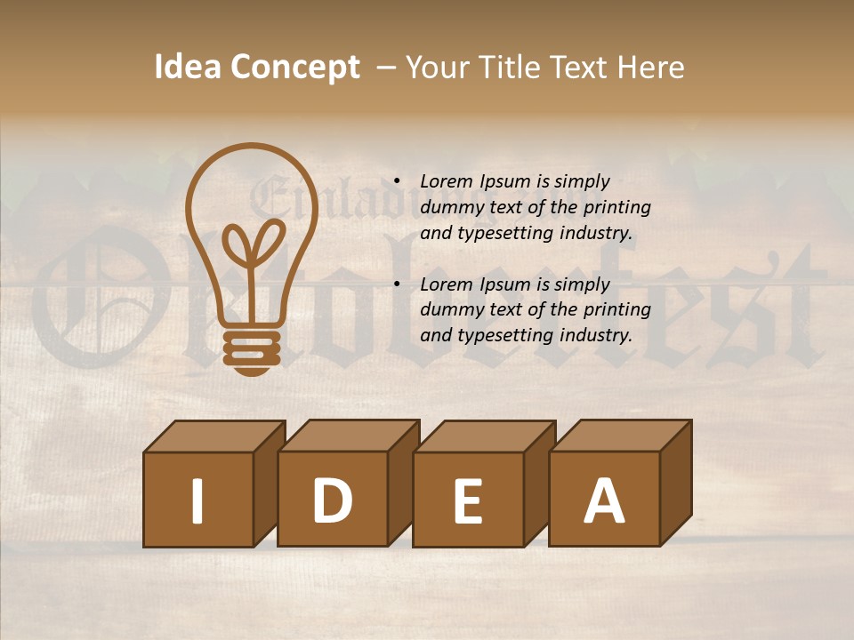 Happy Oktoberfest Fun PowerPoint Template