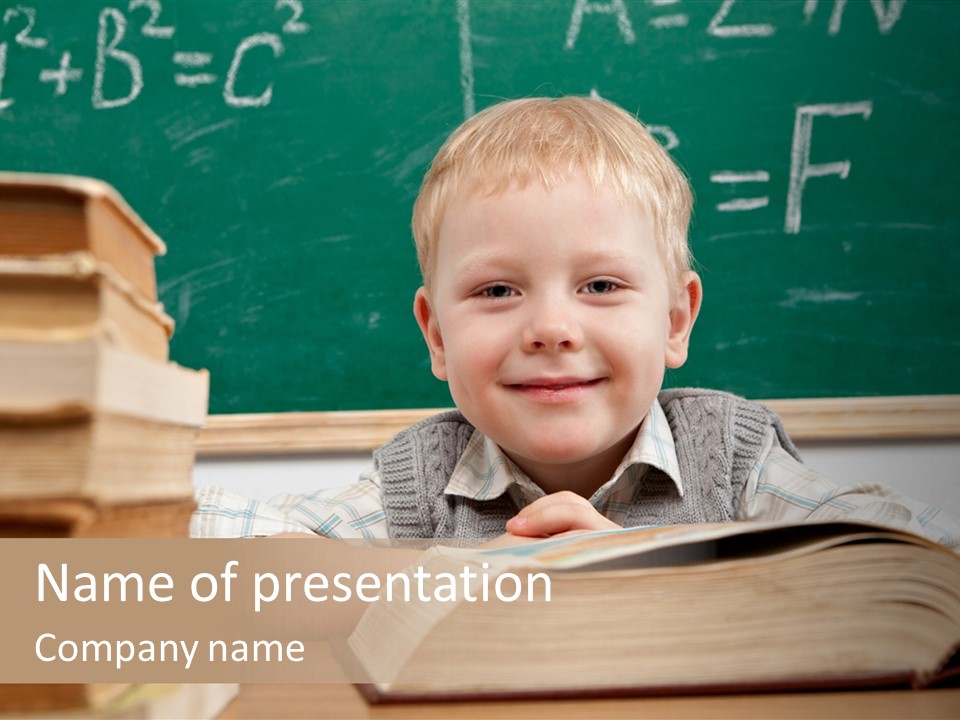 Hand Handsome Educational PowerPoint Template