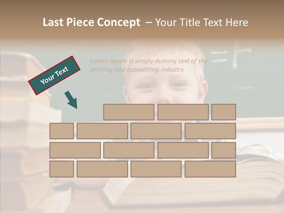 Hand Handsome Educational PowerPoint Template