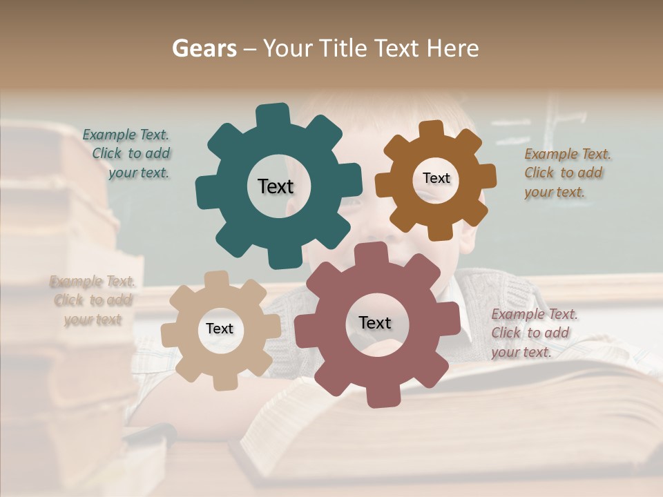 Hand Handsome Educational PowerPoint Template