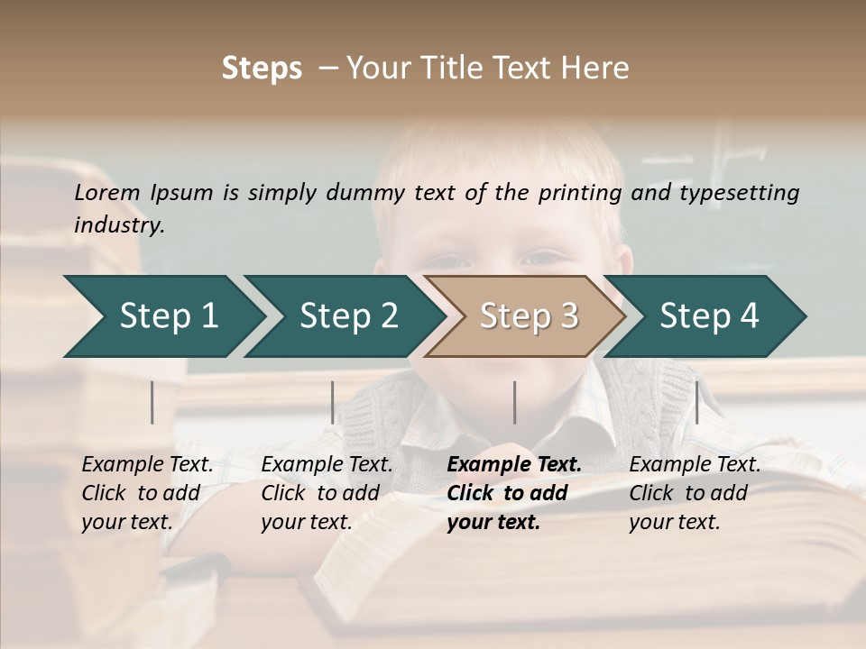 Hand Handsome Educational PowerPoint Template