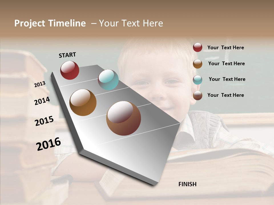 Hand Handsome Educational PowerPoint Template