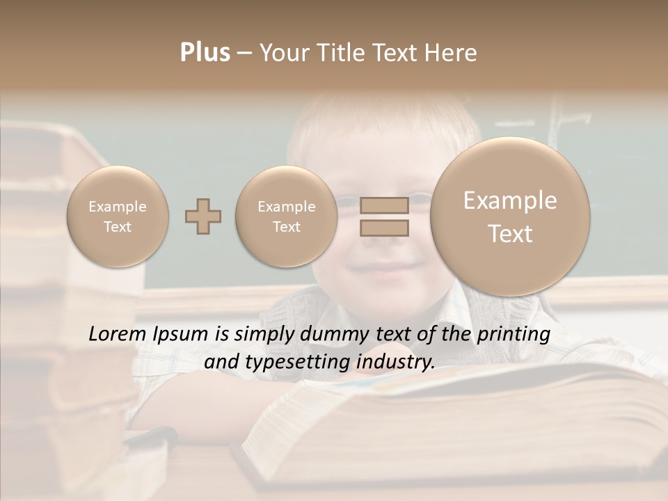 Hand Handsome Educational PowerPoint Template
