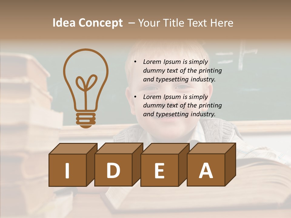 Hand Handsome Educational PowerPoint Template