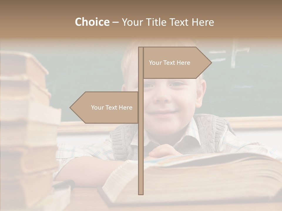 Hand Handsome Educational PowerPoint Template
