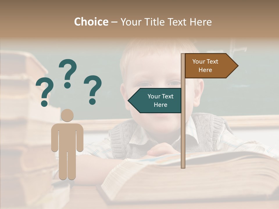 Hand Handsome Educational PowerPoint Template